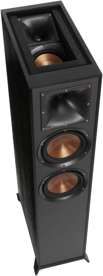 Klipsch R-625FA Dolby Atmos Floorstanding Speakers - Pair (Black)