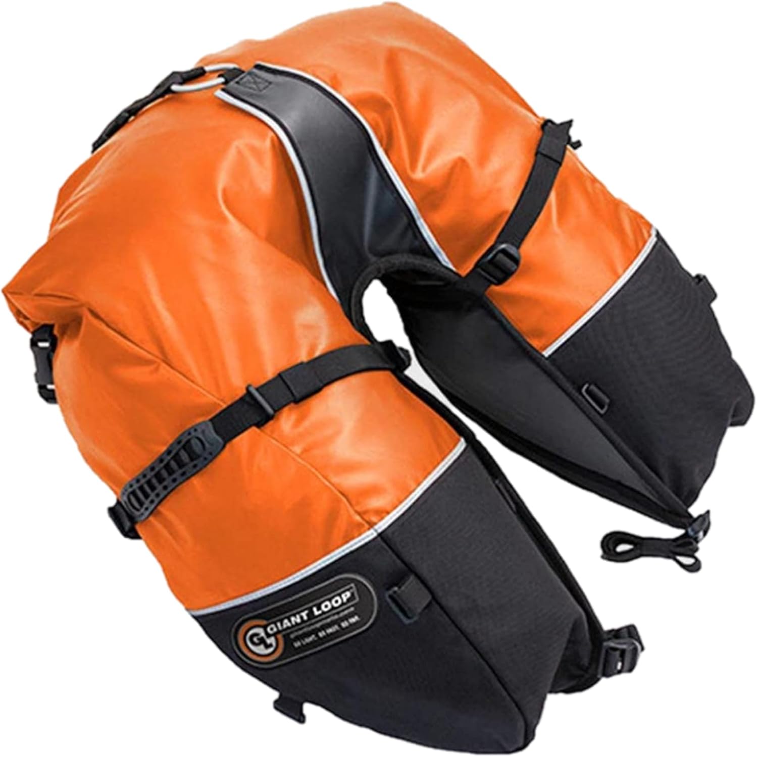 Giant Loop Coyote Saddlebag, Black Water-resistant Motorcycle Storage Bag, 39-Liters Capacity to Carry Small & Large Gear, Fits Any Dirt Bike, Enduro, Adventure & More