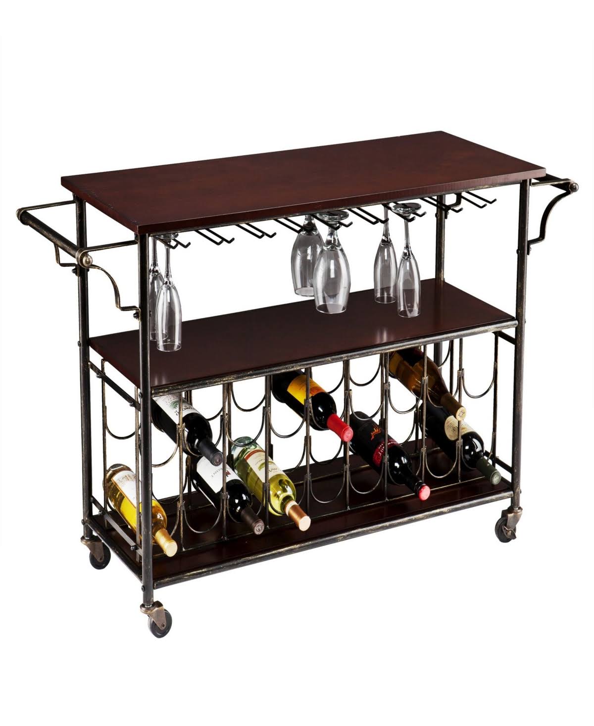 Southern Enterprises Asbury Wine-bar Cart - Black