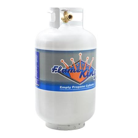 Flame King YSN301 30 lb. Propane Cylinder with Type 1 Overfill Protection Device Valve (Ships Empty), Size: 24 H x 12 W x 12 D,