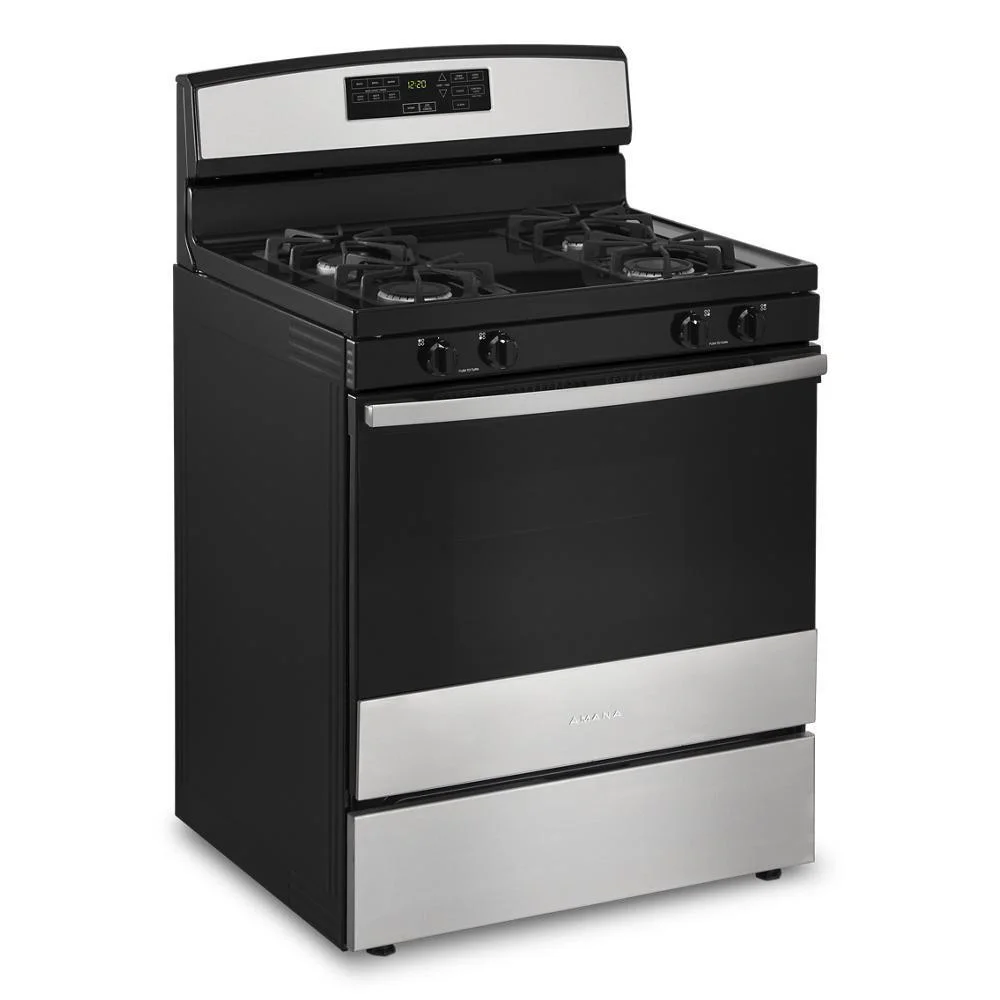 Amana Agr6603sm 30" Wide 5 Cu. Ft. Free Standing Gas Range - Stainless Steel