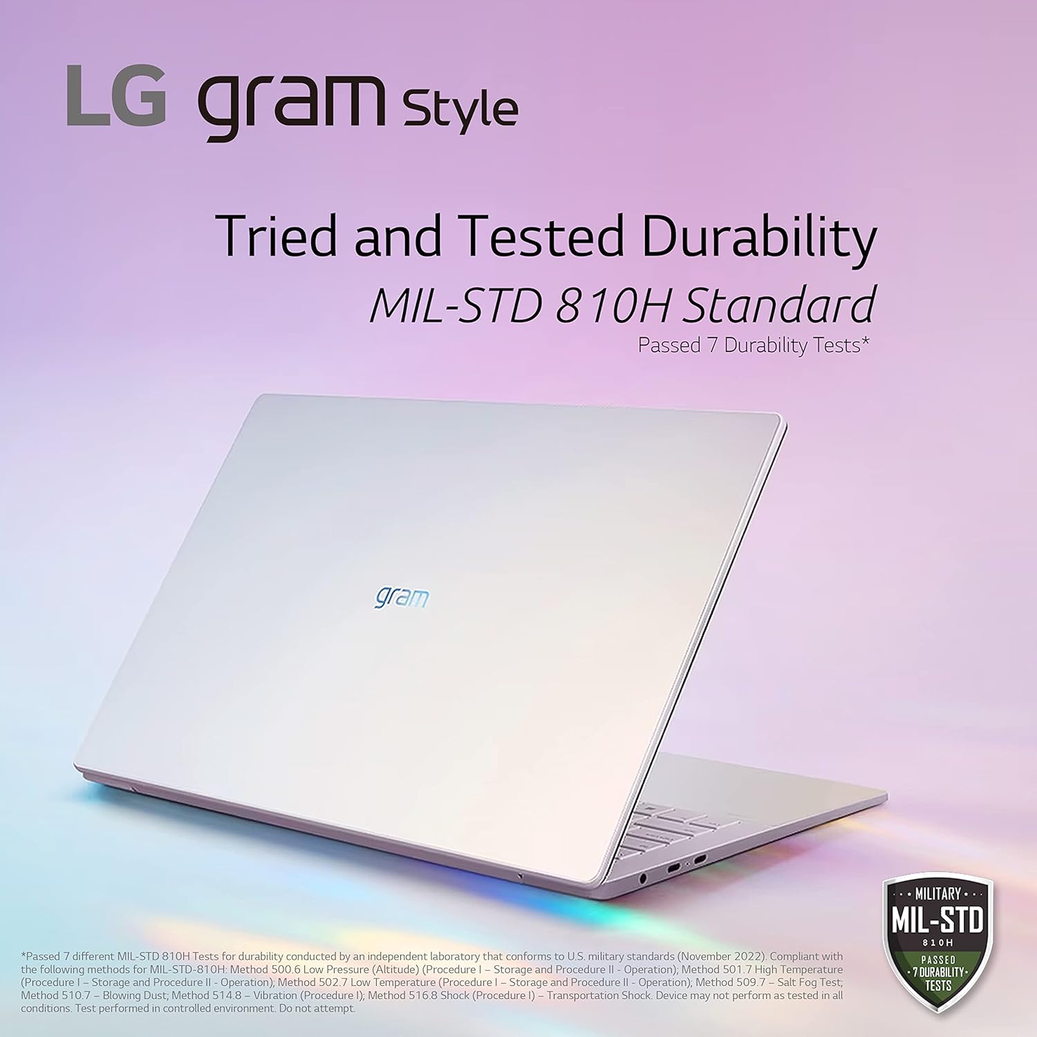 LG gram Style 14” OLED Laptop, Intel 13th Gen Core i7 Evo Platform, Windows 11 Home, 32GB RAM, 1TB SSD, Dynamic White (Renewed)