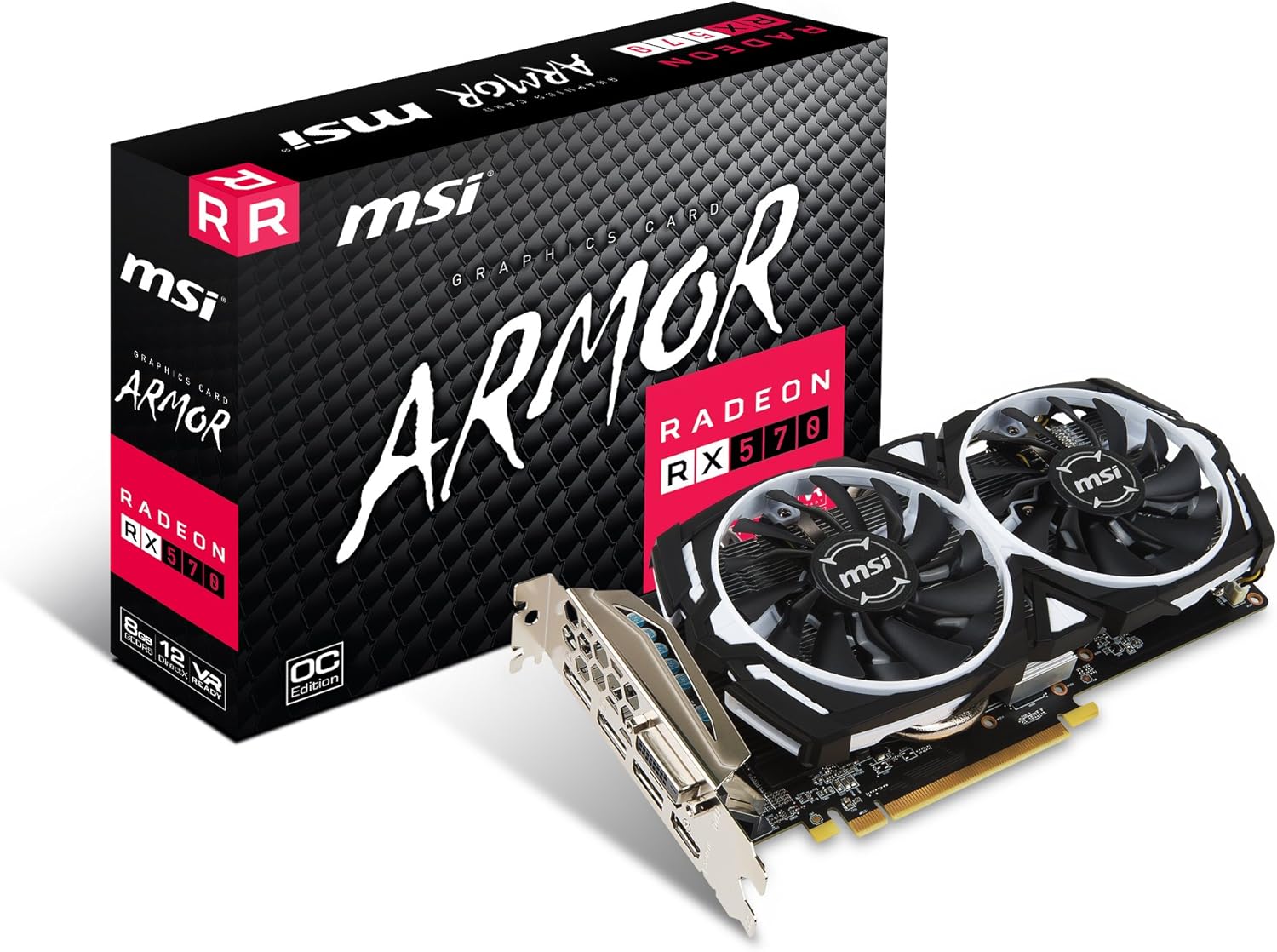 MSI Gaming Radeon RX 580 256-bit 4GB GDRR5 DirectX 12 VR Ready CFX Graphcis Card (RX 580 GAMING X 4G)