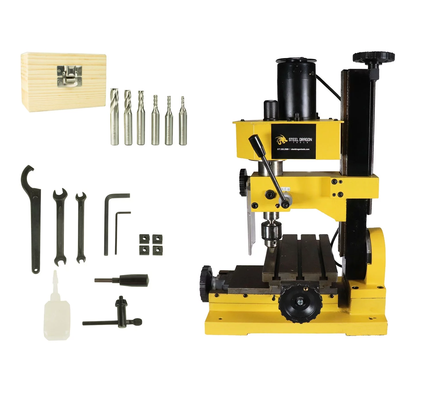 Steel Dragon Tools? Variable Speed Mini Milling Machine Benchtop Drilling - Curated Treasures Market