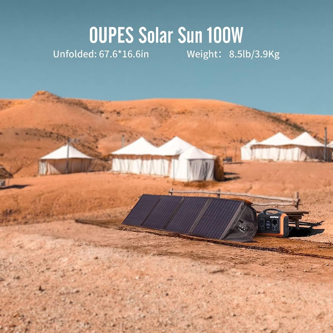 OUPES Solar Generator 1800W/1488Wh w/ 2 X 100W Foldable Solar Panel, Portable Power Station (Peak 4000W) 10 AC Outputs, LiFePO4 Battery w/ 3x 110V AC Outlets for Outdoors Adventure Travel Camping RV Emergency