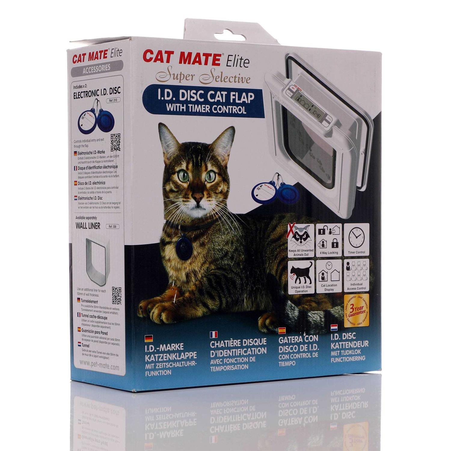 Cat Mate Elite I.D. Disc Cat Door with Timer Control - Pet Supplies online store