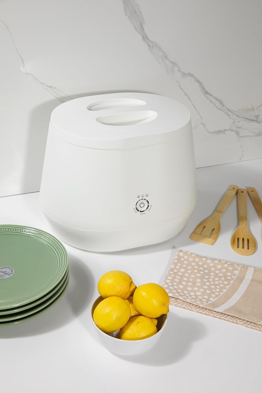 Lomi Electric Kitchen Composter Bundle (90 Cycles), 3L, World’s First Smart Waste Home Food Upcycler, Single Button Operate, Indoor Compost
