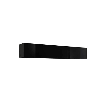 Fly Modular Wall Mounted Floating Media Cabinet (Type-50) Black