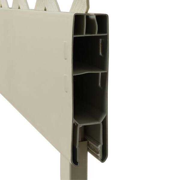 Barrette Outdoor Living Veranda H x 8 ft. W White Vinyl Anderson Privacy Fence Panel Kit - Shop Hardware Tools Online Store