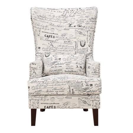 Picket House Furnishings Kegan Accent Chair, French Script
