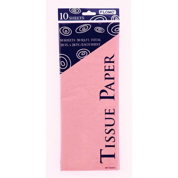 Flomo Tissue Paper - Pastel Pink (10 Sheet) Case Pack 60