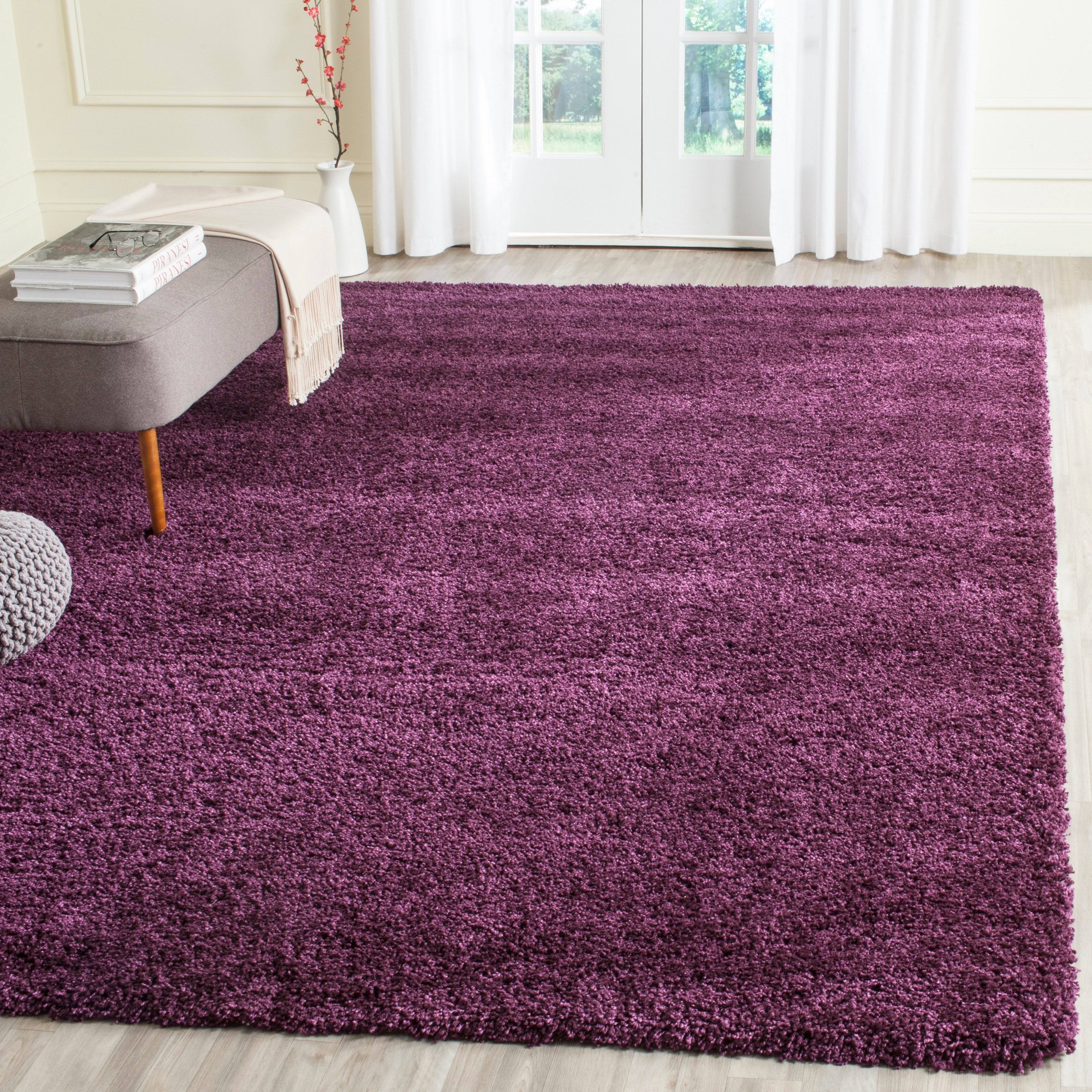 Safavieh California Shag SG151-4040 2&3x22 x 15& Red Runner