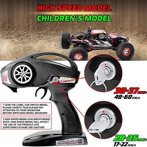 Gizmovine RTR Hobby RC Car 1:12 Scale 4WD Remote Control Truck 60+KM/H High Speed, Brushless 2.4 GHz Radio Controlled Cars with