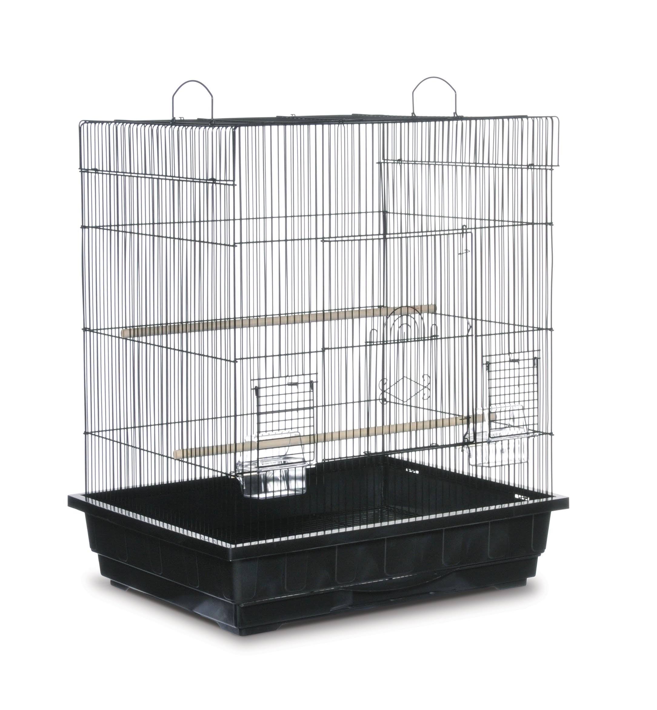 Prevue Hendryx Square Roof Parakeet Cage - Black
