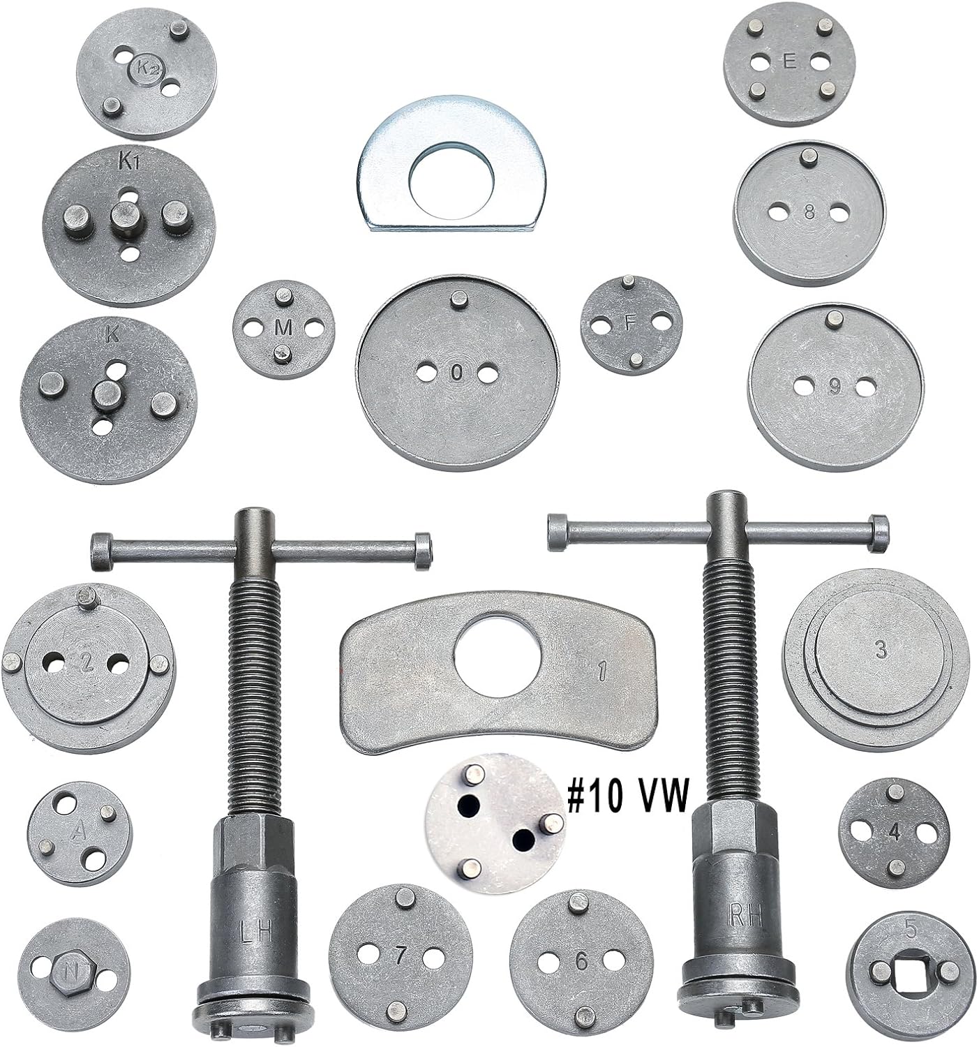 8MILELAKE Disc Brake Caliper Compressor Wind Back Tool 24pc Professional Disc Brake Caliper Tool Set