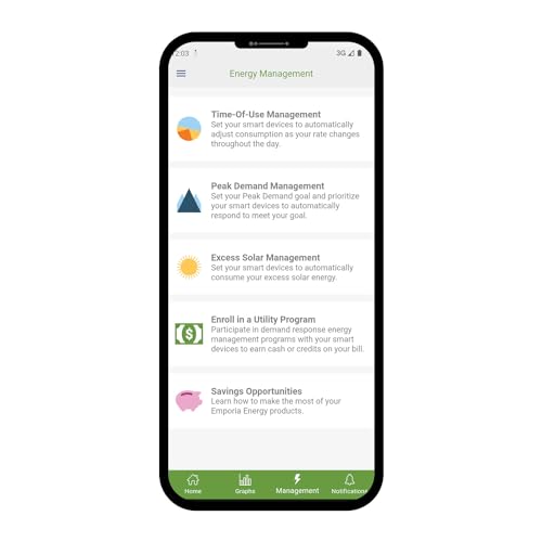 Emporia Gen 3 Smart Home Energy Monitor | Home Energy Automation and Control | Real Time Electricity Monitor/Meter | Solar/Net Mete