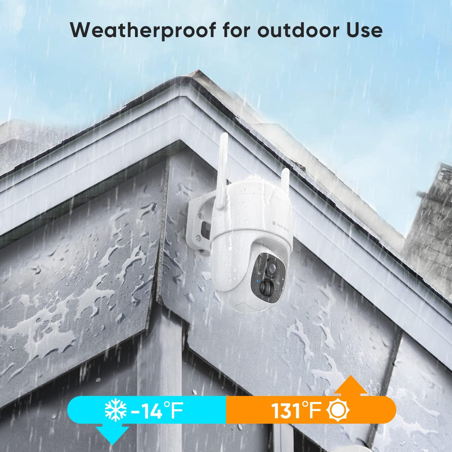 Security Cameras Wireless Outdoor, 360&deg; View WiFi Camera Outdoor Wireless with Spotlight, 1080P PTZ Camera for Home Security, Color Night Vision