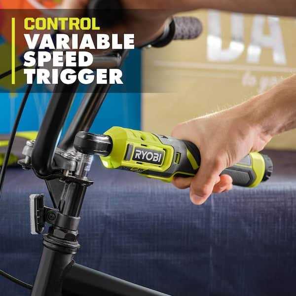 RYOBI USB Lithium 3/8 in. Ratchet Kit with 2.0 Ah Battery and USB Charging Cable - Shop Hardware Tools Online Store