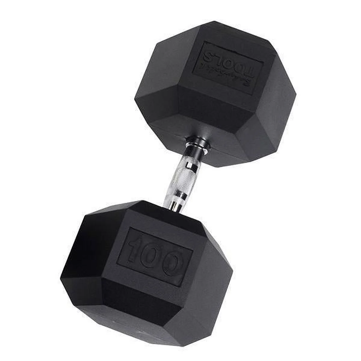 Rubber Coated Hex Dumbbells 55 lb.