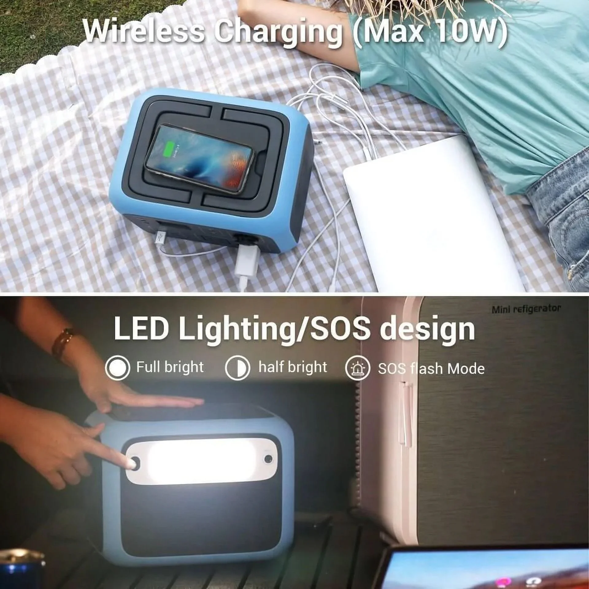 BLUETTI AC50S 500Wh/300W Portable Power Station for Outdoor Camping