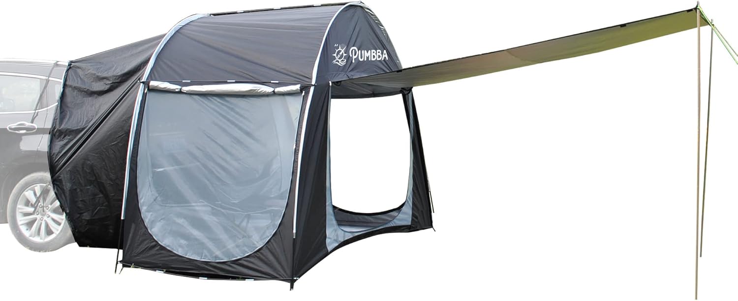 SUV Tents for Camping with Tall Hall - Car Tent with Screen Room - Car Camping Tents Tailgate Tent Screen Tent Universal Fit Pack of 2