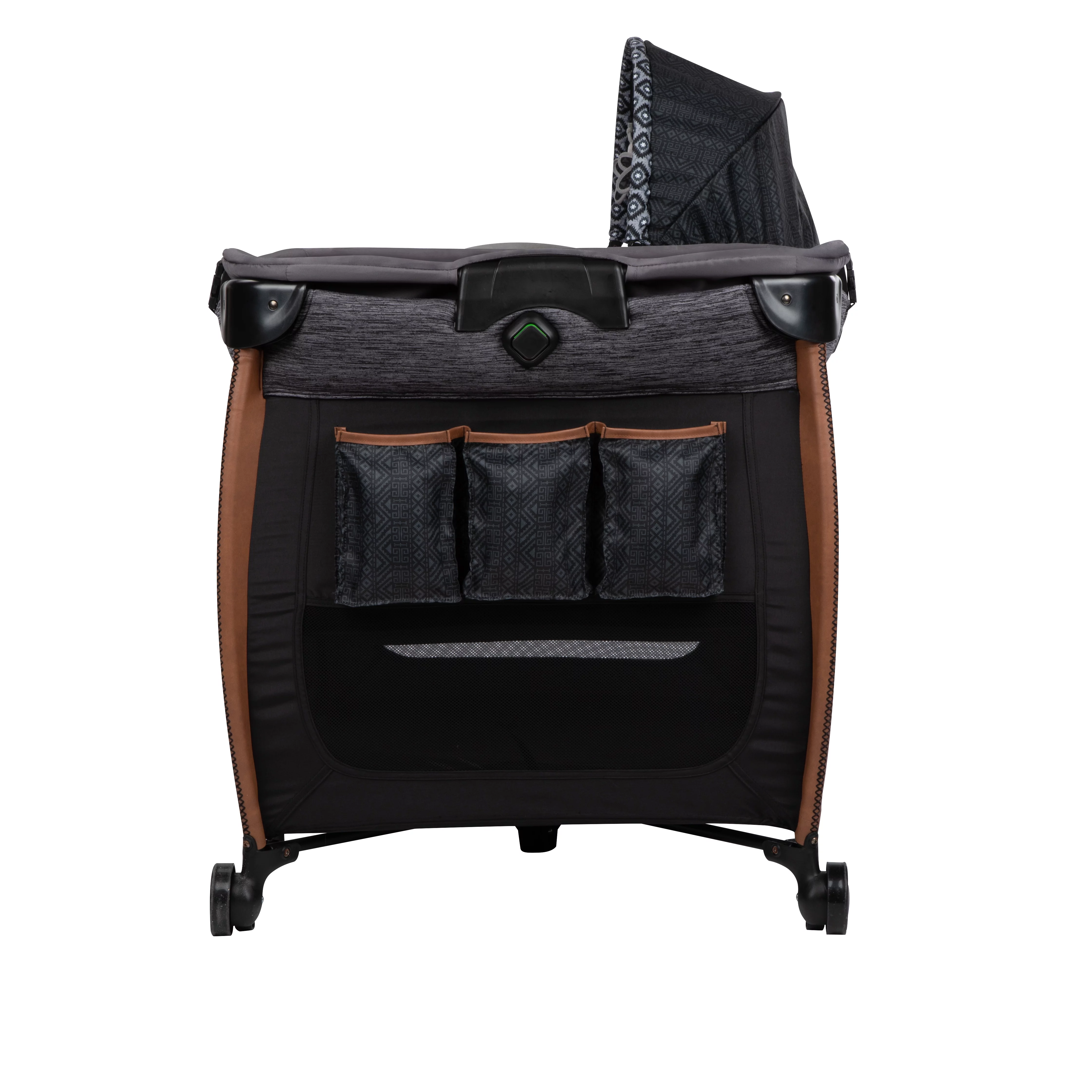 Monbebe Flex Deluxe Baby Play Yard with Bassinet and Changer, Urban Boho