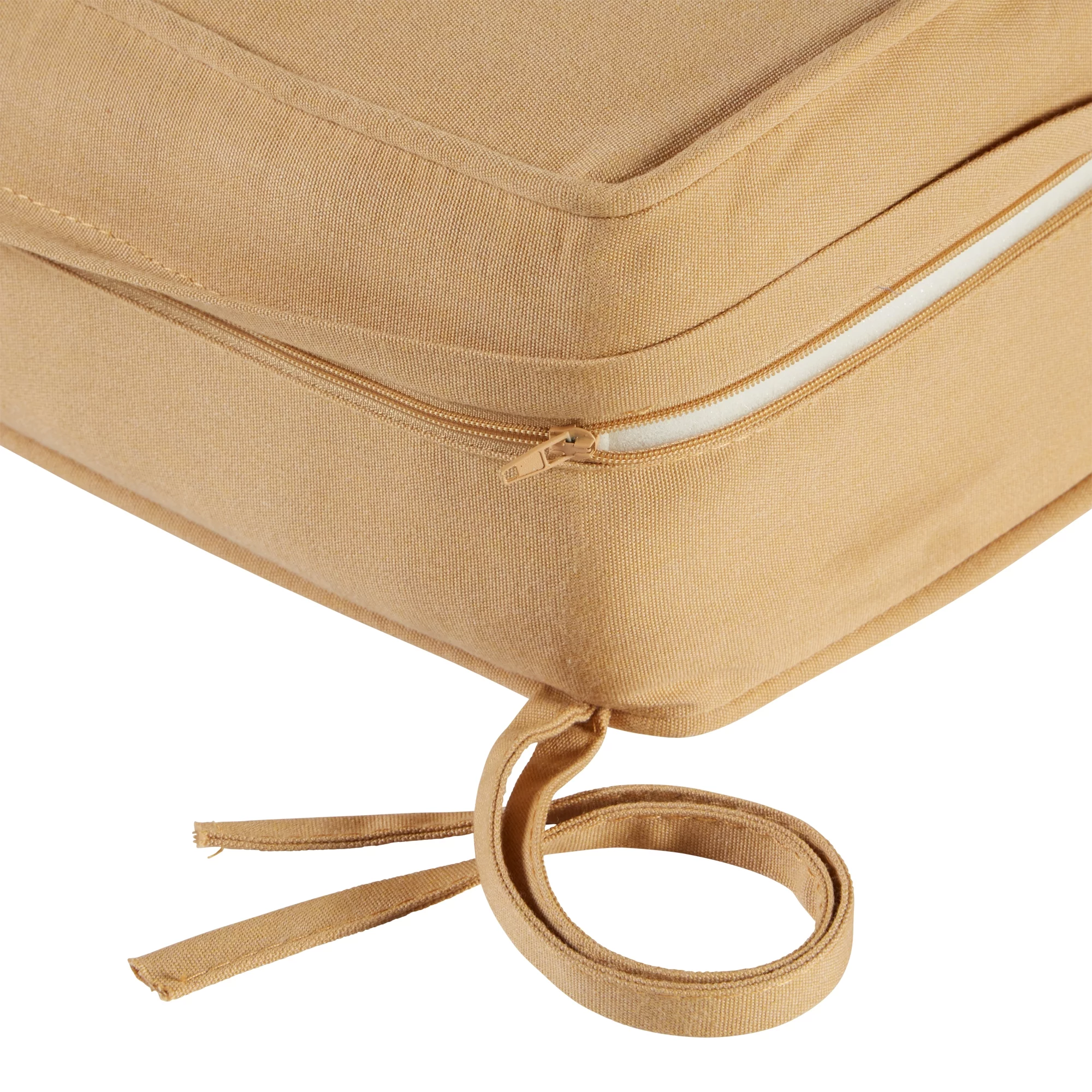 Wheat Outdoor Sunbrella Fabric 2-Piece Deep Seat Cushion Set by Greendale Home Fashions