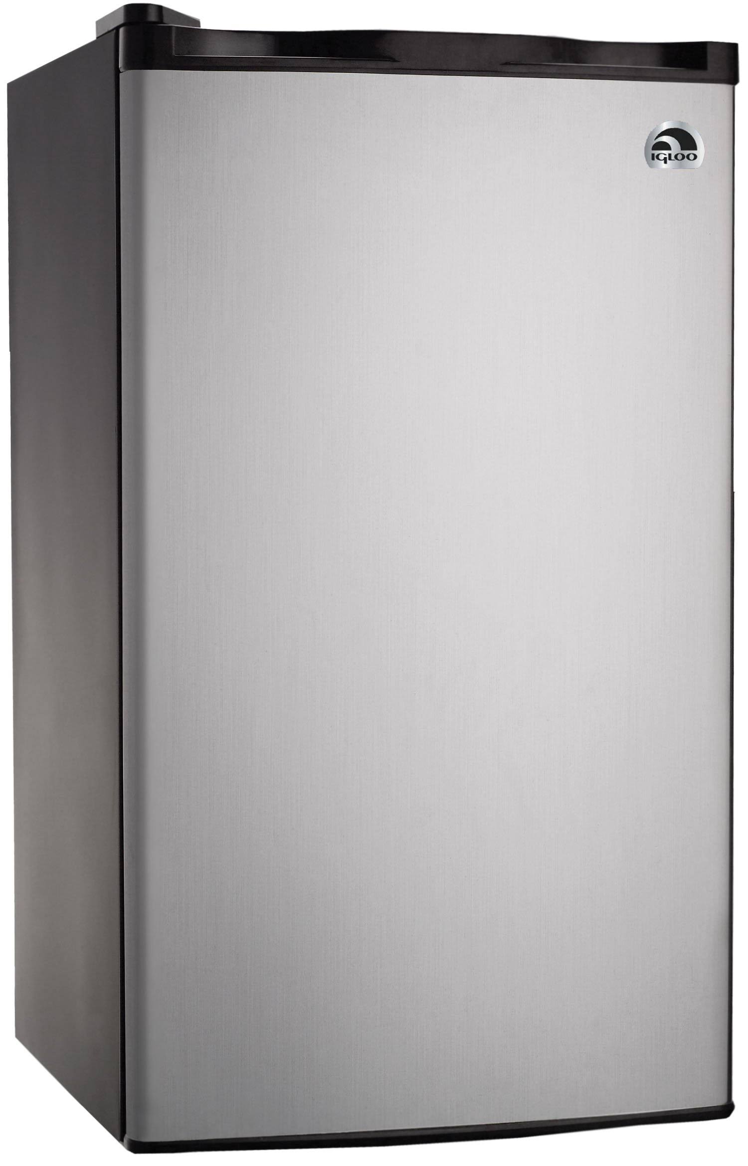 RCA Single Door Mini Fridge with Freezer, Silver