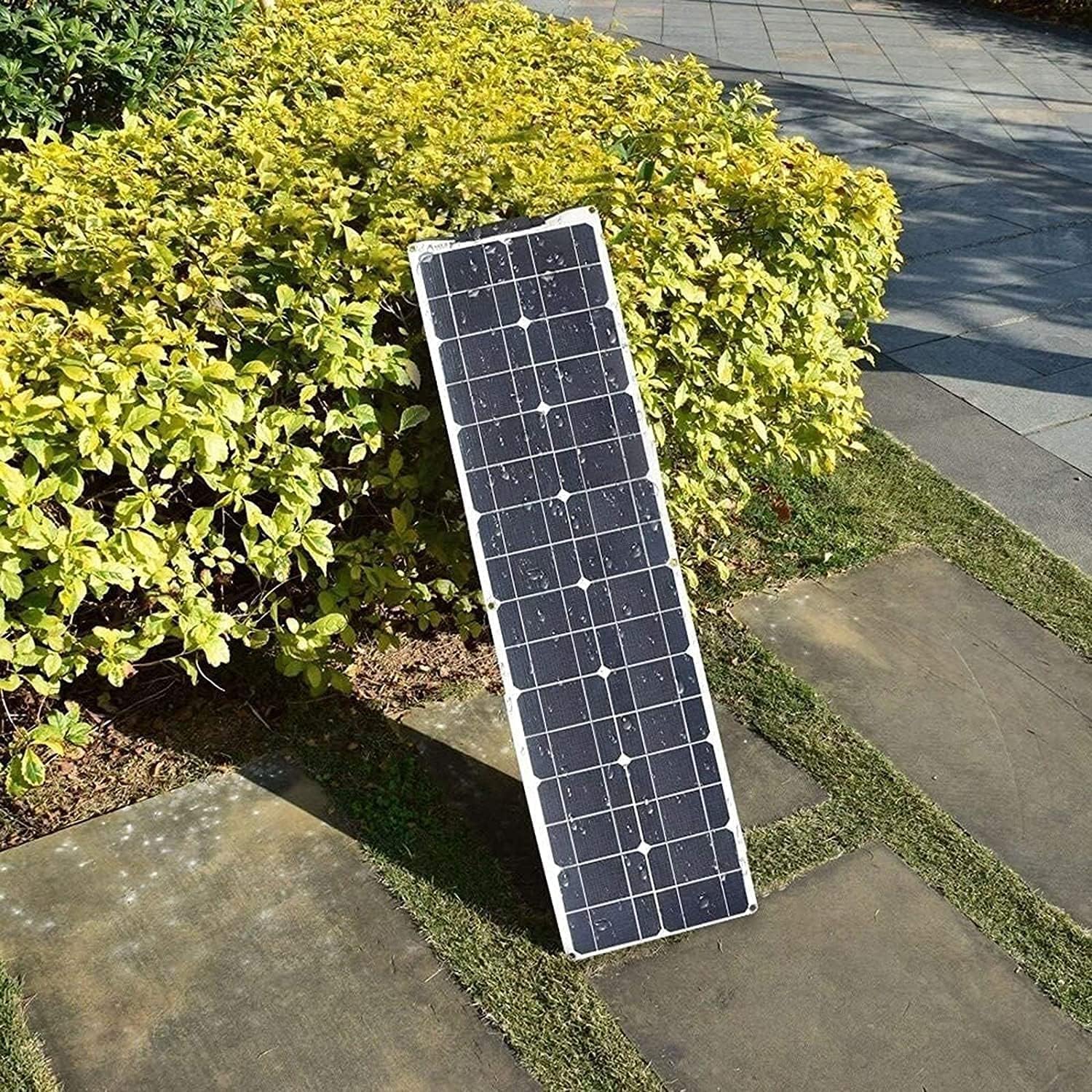 Solar Panel 600W 2X 300W PET Flexible Solar Panel Portable Mono Solar Battery Charger with Controller for Car Yacht Battery Boat,with 40A Controller …