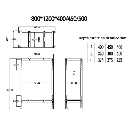 Double Levels Ground Stand for Mini Split Air Conditioners Heat Pump System,Heavy Duty Ground Stand for Mini Split 9,000-18,000 BTU,Condenser Stand for Ductless Mini Split Air Conditioner Stand&HVAC