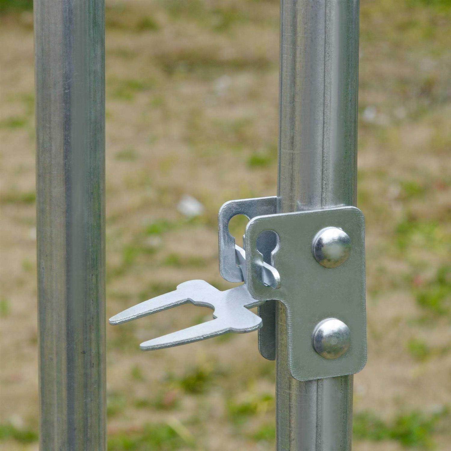 PawHut Metal Chicken Coop Walk-in Enclosure with Cover - Pet Supplies online store
