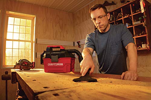 CRAFTSMAN V20* Cordless Shop Vac, 2 Gallon, Wet/Dry, Tool Only (CMCV002B)
