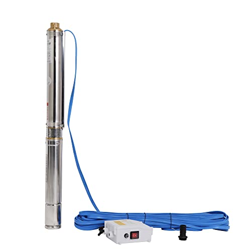 ZYIY SDM Submersible Pump Stainless Steel Outlet Pipe Deep Well Water Pump for Farm Irrigation, Home