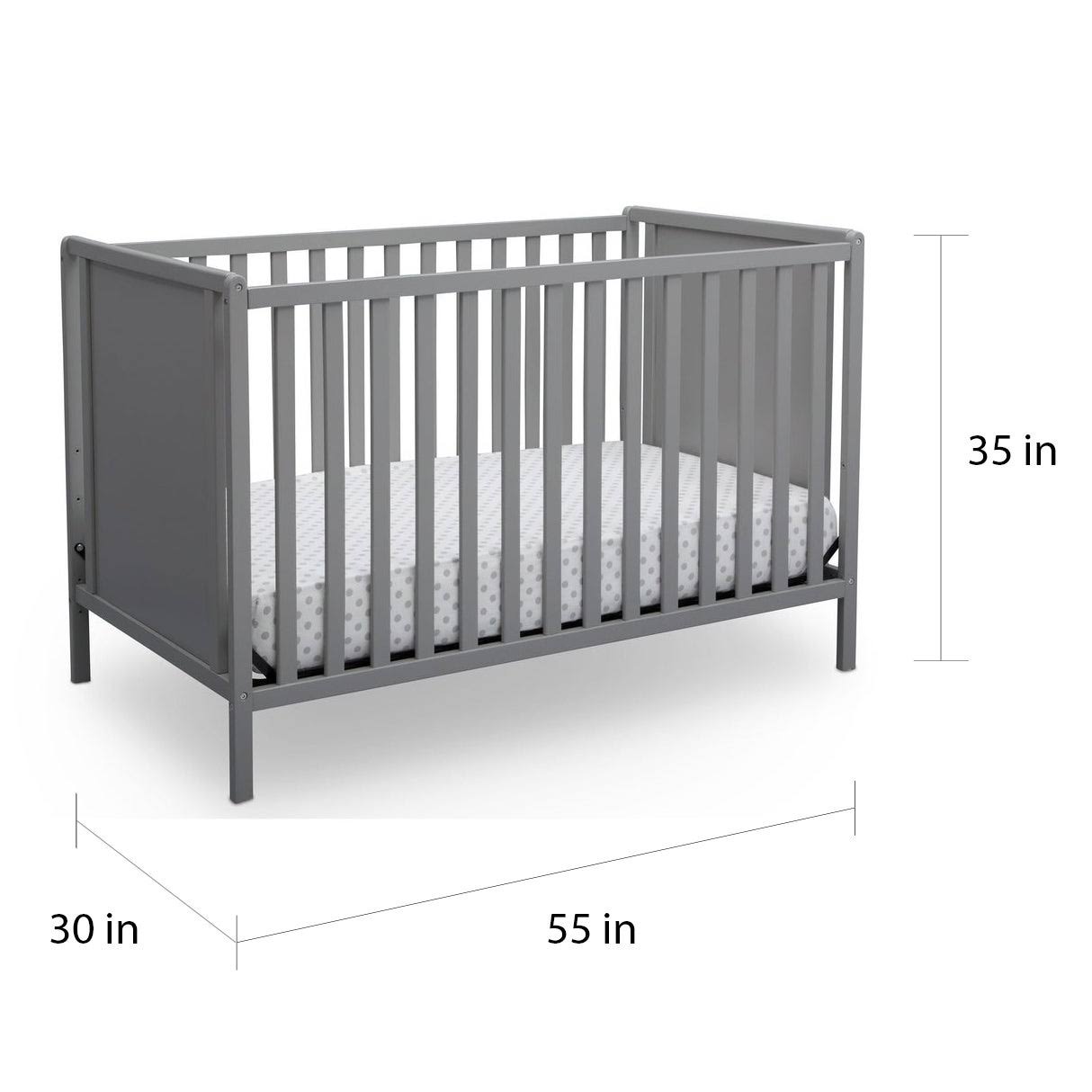 Delta Children Heartland Classic 4-in-1 Bianca White Convertible Crib