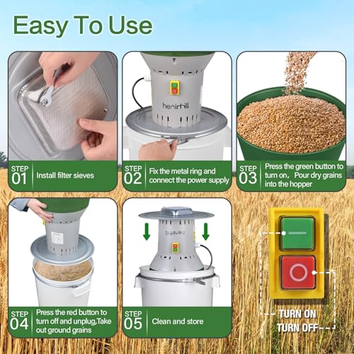 Electric Grain Mill Grinder, Flour Mill Grain Grinders, Widely Used Grinder Electric at Home Farm for Corn Wheat Feed