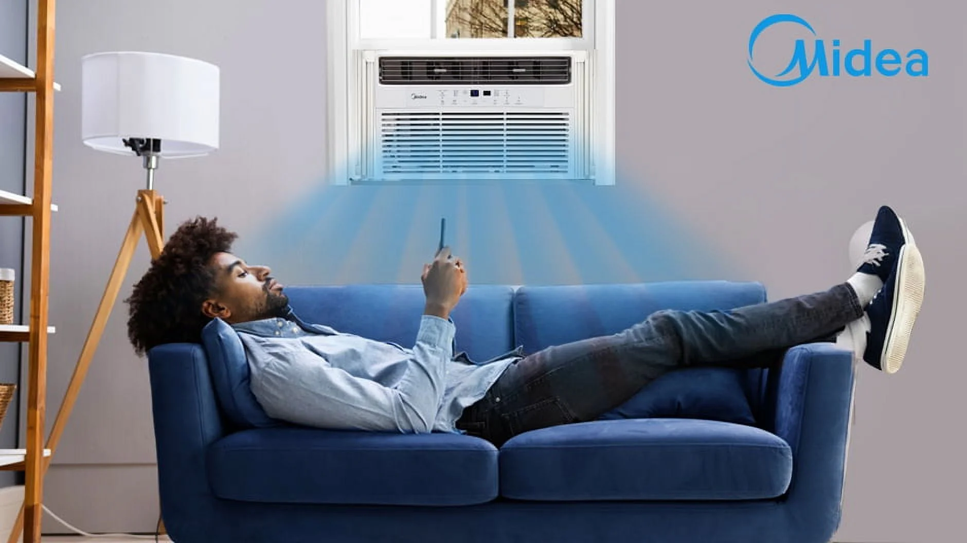 Midea 5,000 BTU 150 Sq ft Mechanical Window Air Conditioner, White, MAW05M1WWT