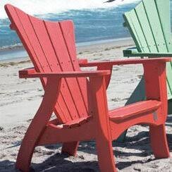 Wave Wood Adirondack Chair Uwharrie Chair Color: Lime Wash, Style: Right-Side Facing