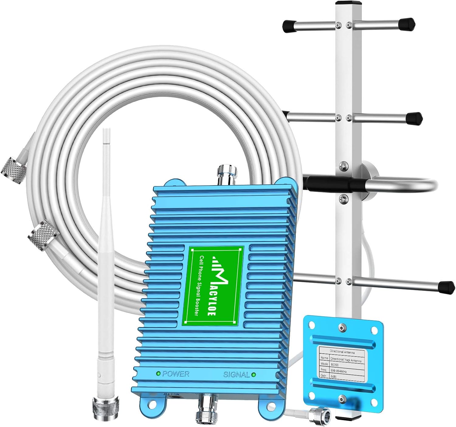 Verizon Home Cell Signal Booster Supports All US Carriers-Verizon，AT&T，T-Mobile，US Cellular 700Mhz Band 13/12/17 Signal Booster for Cell Phone Improves 4G LTE Signal Cover Up to 3,000 Sq. Ft