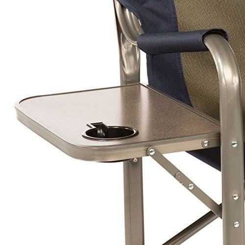 Kamp-Rite Director S Chair with Side Table, Blue