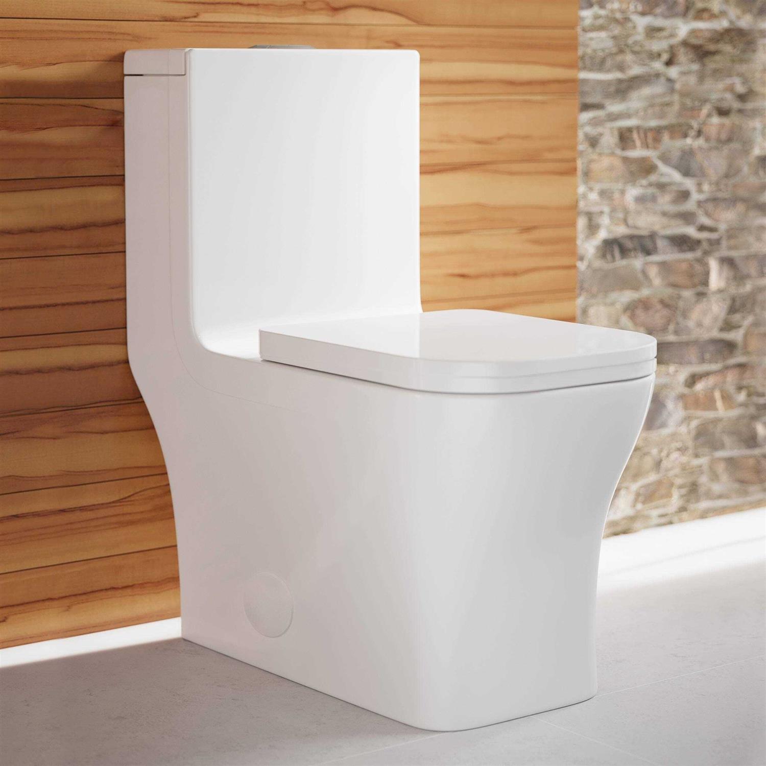 Swiss Madison Concorde One-Piece Square Toilet 14 inch Rough-In 1.1/1.6 gpf - Shop Hardware Tools Online Store
