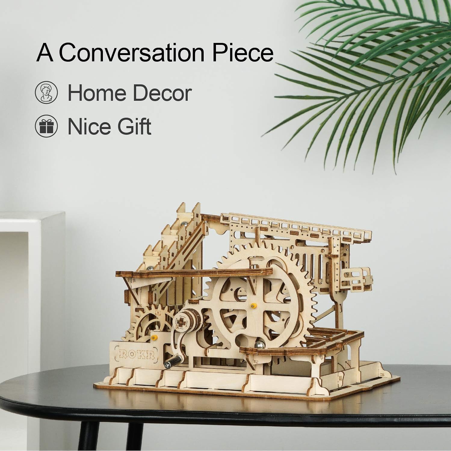ROKR 3D Wooden Puzzle Marble Run Model Building Kits Mechanical Puzzle Toy Gifts for Adults & Teens Marble Squad Pack of 2