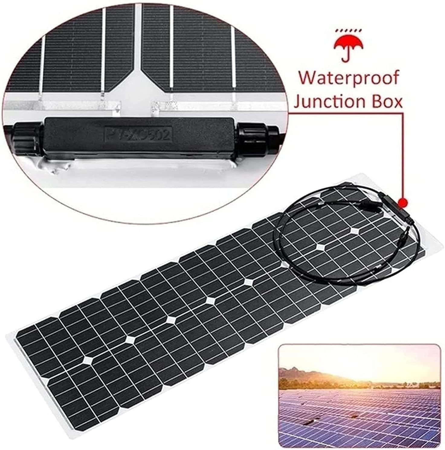 Solar Panel 600W 2X 300W PET Flexible Solar Panel Portable Mono Solar Battery Charger with Controller for Car Yacht Battery Boat,with 40A Controller …