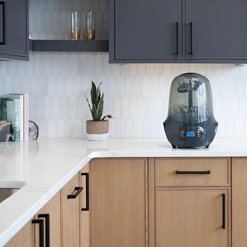 Baby Brezza Baby Bottle Sterilizer and Dryer Machine – Electric Steam Sterilization - Universal Fit - Pacifiers, Glass, Plastic, and Newborn Feeding Bottles, Charcoal