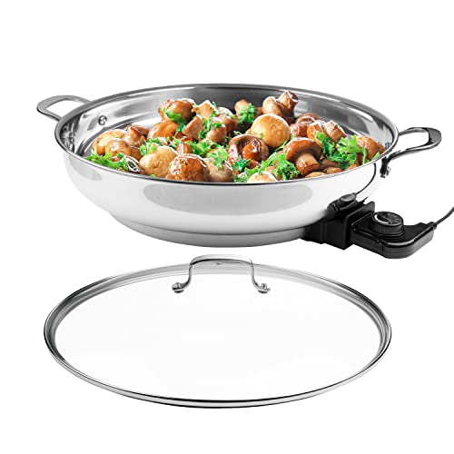 CucinaPro Stainless Steel Electric Skillet