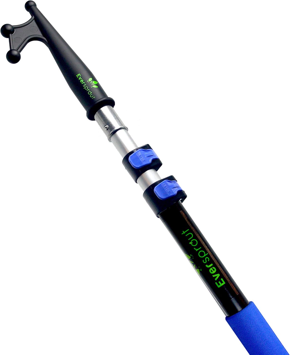 EVERSPROUT Telescopic Boat Hook | Floating, Heavy-Duty Design | Non-Slip EVA Foam Hand Grips | Lightweight, Rust-Resistant Aluminum, 3-Stage Pole (Length: 13 Feet, 19 Feet, 25 Feet) Pack of 2