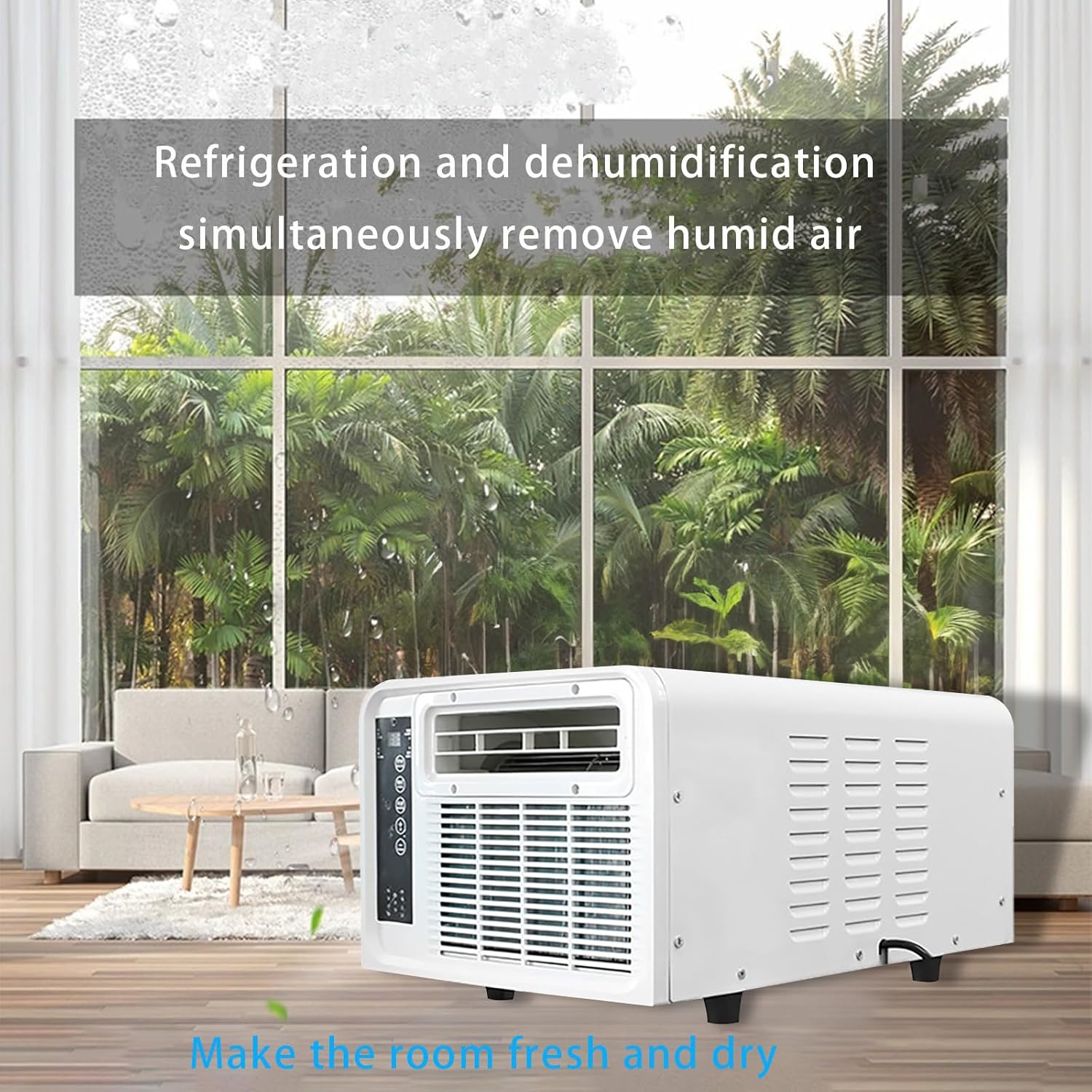 Portable Air Conditioner, with Dehumidification Effect and Fast Cooling Function, Remote Control 280w Power Consumption 2500BTU Mini Mobile Air Conditioner, Suitable for Outdoor Tent, Car Camping