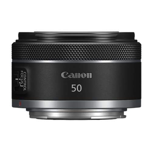 Canon RF50mm F1.8 STM Lens, Fixed Focal Length Prime Lens, Compatible with EOS R Series Mirrorless Cameras, Black