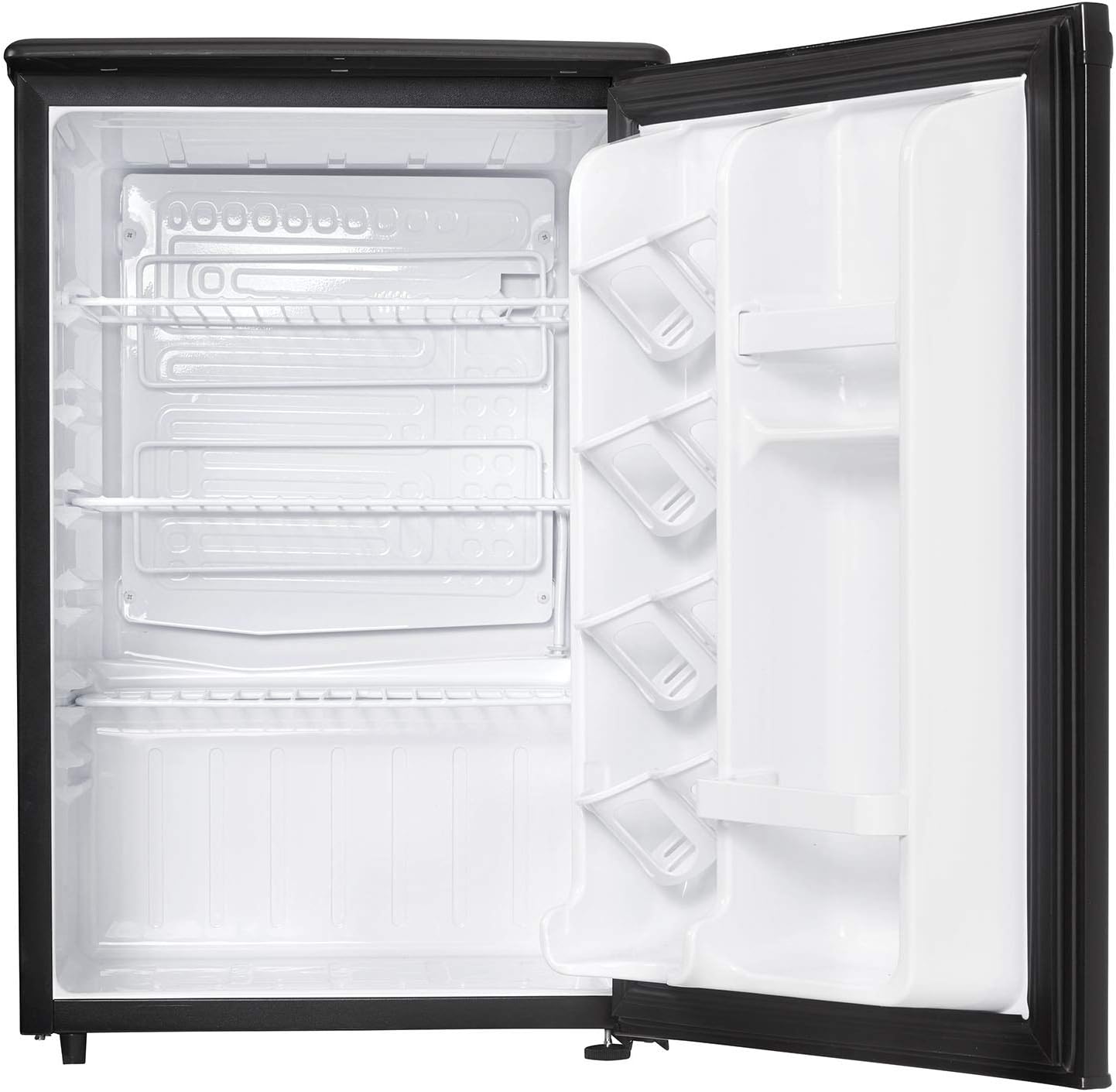 Danby DAR026A1BDD-6 2.6 Cu.Ft. Mini Fridge, Compact Refrigerator for Bedroom, Office, bar, countertop, E-Star Rated in Black & 0.7-cu. ft. Countertop Microwave, Black (DBMW0720BBB)