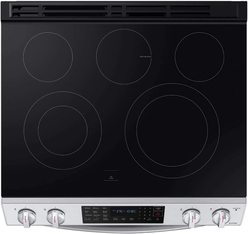 SAMSUNG NE63T8311SS 6.3 cu ft. Smart Slide-in Electric Range with Convection in Stainless Steel