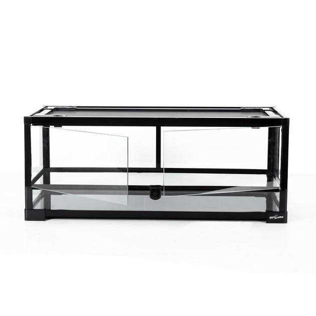 REPTI ZOO Tempered Glass Front Opening with Double Hinge Door Terrarium - Pet Supplies online store